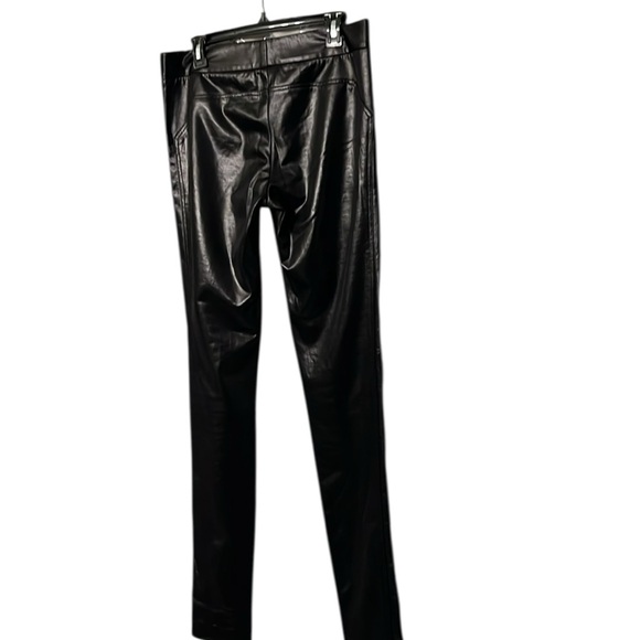 DVF Diane Von Furstenberg size 10 Black shiny dress pants with stretch - Picture 2 of 13